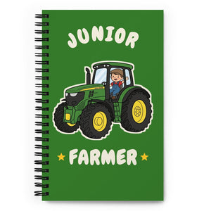 Furrow & Fields Kids Notebook Junior Farmer John Deere 6R 250 | Kids Notebook Quality Farmers Merch