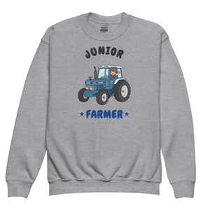 Furrow & Fields Kids Premium Sweatshirt Sport Grey / XS Junior Farmer Ford 7810 | Kids Premium Sweatshirt Quality Farmers Merch