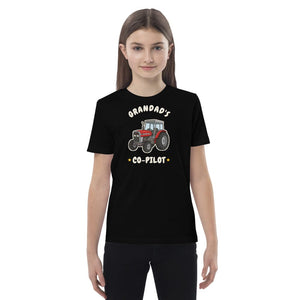 Furrow & Fields Kids Premium Tee Black / 3-4 Grandad's Co-Pilot Massey Ferguson 390T | Kids Premium Tee Quality Farmers Merch
