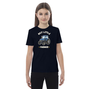 Furrow & Fields Kids Premium Tee French Navy / 3-4 Best Little Farmer New Holland TM 155 | Kids Premium Tee Quality Farmers Merch