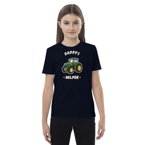 Furrow & Fields Kids Premium Tee French Navy / 3-4 Daddy's Helper John Deere 6R 250 | Kids Premium Tee Quality Farmers Merch