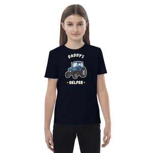 Furrow & Fields Kids Premium Tee French Navy / 3-4 Daddy's Helper New Holland TM 155 | Kids Premium Tee Quality Farmers Merch