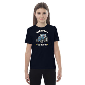 Furrow & Fields Kids Premium Tee French Navy / 3-4 Grandad's Co-Pilot Ford 7810 | Kids Premium Tee Quality Farmers Merch