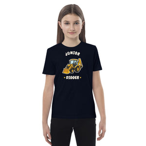 Furrow & Fields Kids Premium Tee French Navy / 3-4 Junior Digger JCB 3CX | Kids Premium Tee Quality Farmers Merch
