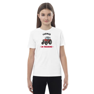 Furrow & Fields Kids Premium Tee White / 3-4 Farmer in Training Massey Ferguson 390T | Kids Premium Tee Quality Farmers Merch