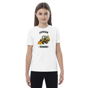 Furrow & Fields Kids Premium Tee White / 3-4 Junior Digger JCB 3CX | Kids Premium Tee Quality Farmers Merch