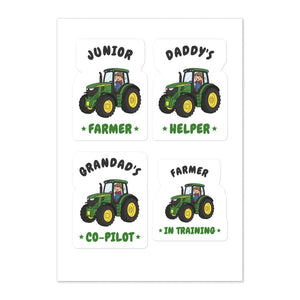 Furrow & Fields Kids Sticker Sheet John Deere 6R 250 Junior Stickers | Kids Sticker Sheet Quality Farmers Merch