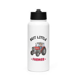 Furrow & Fields Kids Straw Bottle Best Little Farmer Massey Ferguson 390T | Kids Straw Bottle Quality Farmers Merch