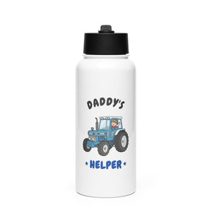 Furrow & Fields Kids Straw Bottle Daddy's Helper Ford 7810 | Kids Straw Bottle Quality Farmers Merch