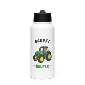 Furrow & Fields Kids Straw Bottle Daddy's Helper John Deere 6R 250 | Kids Straw Bottle Quality Farmers Merch