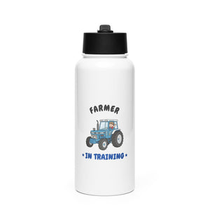 Furrow & Fields Kids Straw Bottle Farmer in Training Ford 7810 | Kids Straw Bottle Quality Farmers Merch