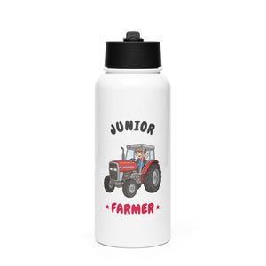 Furrow & Fields Kids Straw Bottle Junior Farmer Massey Ferguson 390T | Kids Straw Bottle Quality Farmers Merch