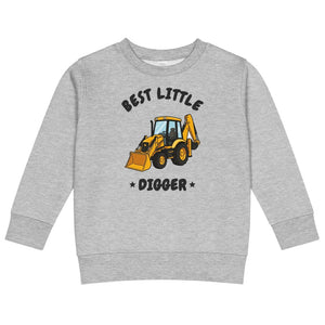 Furrow & Fields Kids Sweatshirt Heather / 2 Best Little Digger JCB 3CX | Kids Sweatshirt Quality Farmers Merch