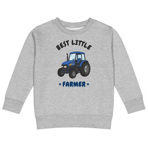 Furrow & Fields Kids Sweatshirt Heather / 2 Best Little Farmer New Holland TM 155 | Kids Sweatshirt Quality Farmers Merch
