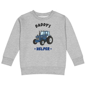 Furrow & Fields Kids Sweatshirt Heather / 2 Daddy's Helper Ford 7810 | Kids Sweatshirt Quality Farmers Merch