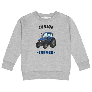 Furrow & Fields Kids Sweatshirt Heather / 2 Junior Farmer New Holland TM 155 | Kids Sweatshirt Quality Farmers Merch