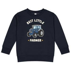 Furrow & Fields Kids Sweatshirt Navy / 2 Best Little Farmer Ford 7810 | Kids Sweatshirt Quality Farmers Merch
