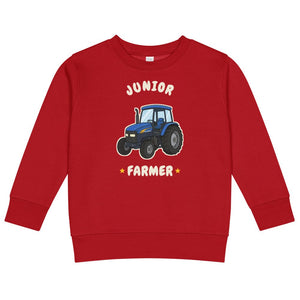 Furrow & Fields Kids Sweatshirt Red / 2 Junior Farmer New Holland TM 155 | Kids Sweatshirt Quality Farmers Merch