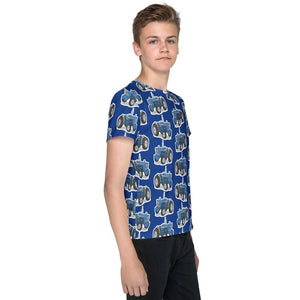 Furrow & Fields Kids T-Shirt Kids Ford 3000 Tractor T-Shirt – Blue Quality Farmers Merch
