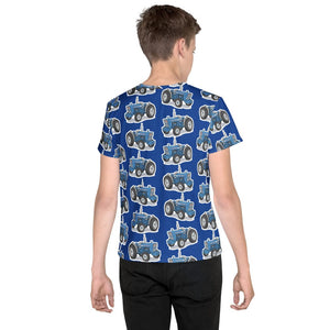 Furrow & Fields Kids T-Shirt Kids Ford 3000 Tractor T-Shirt – Blue Quality Farmers Merch