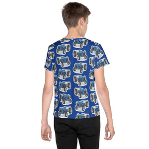 Furrow & Fields Kids T-Shirt Kids Ford 3600 Tractor T-Shirt – Blue Quality Farmers Merch