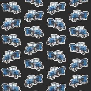 Furrow & Fields Kids T-Shirt Kids Ford 7600 Tractor T-Shirt – Charcoal Quality Farmers Merch