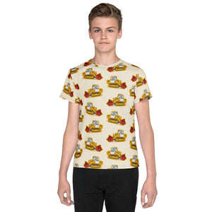 Furrow & Fields Kids T-Shirt Kids JCB 112 Tractor T-Shirt – Cream Quality Farmers Merch