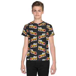 Furrow & Fields Kids T-Shirt Kids JCB 3C II Tractor T-Shirt – Charcoal Quality Farmers Merch