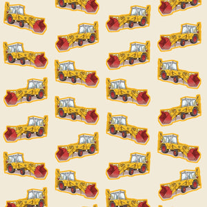 Furrow & Fields Kids T-Shirt Kids JCB 3C II Tractor T-Shirt – Cream Quality Farmers Merch