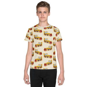 Furrow & Fields Kids T-Shirt Kids JCB 3C II Tractor T-Shirt – Cream Quality Farmers Merch