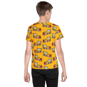 Furrow & Fields Kids T-Shirt Kids JCB 3C II Tractor T-Shirt – Yellow Quality Farmers Merch