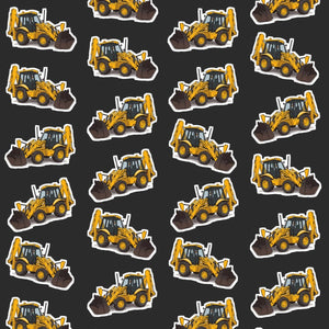 Furrow & Fields Kids T-Shirt Kids JCB 3CX Sitemaster Plus Tractor T-Shirt – Charcoal Quality Farmers Merch