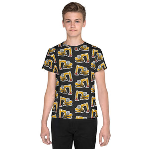 Furrow & Fields Kids T-Shirt Kids JCB 804 Tractor T-Shirt – Charcoal Quality Farmers Merch