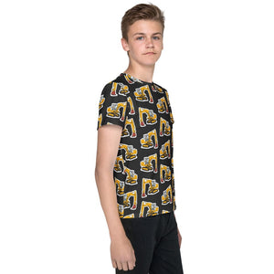 Furrow & Fields Kids T-Shirt Kids JCB 804 Tractor T-Shirt – Charcoal Quality Farmers Merch
