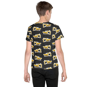 Furrow & Fields Kids T-Shirt Kids JCB 806 Tractor T-Shirt – Charcoal Quality Farmers Merch