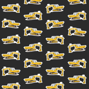 Furrow & Fields Kids T-Shirt Kids JCB 806 Tractor T-Shirt – Charcoal Quality Farmers Merch
