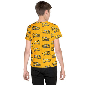 Furrow & Fields Kids T-Shirt Kids JCB 806 Tractor T-Shirt – Yellow Quality Farmers Merch