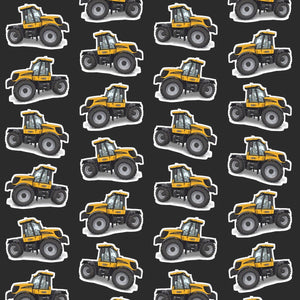 Furrow & Fields Kids T-Shirt Kids JCB Fastrac 3190 Tractor T-Shirt – Charcoal Quality Farmers Merch