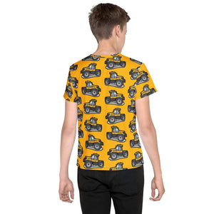 Furrow & Fields Kids T-Shirt Kids JCB Fastrac 3190 Tractor T-Shirt – Yellow Quality Farmers Merch