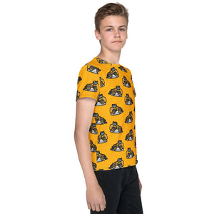 Furrow & Fields Kids T-Shirt Kids JCB TM420 Tractor T-Shirt – Yellow Quality Farmers Merch