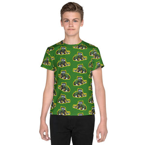 Furrow & Fields Kids T-Shirt Kids John Deere 4350 Tractor T-Shirt – Green Quality Farmers Merch