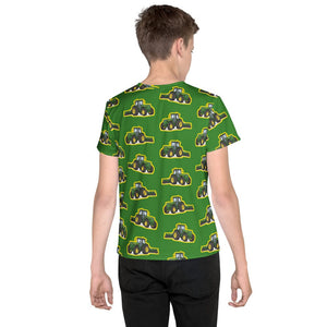 Furrow & Fields Kids T-Shirt Kids John Deere 4955 Tractor T-Shirt – Green Quality Farmers Merch