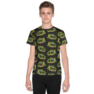 Furrow & Fields Kids T-Shirt Kids John Deere 6910 Tractor T-Shirt – Charcoal Quality Farmers Merch