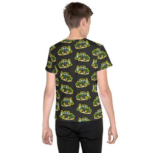 Furrow & Fields Kids T-Shirt Kids John Deere 6910 Tractor T-Shirt – Charcoal Quality Farmers Merch
