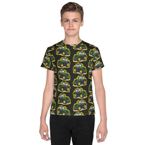 Furrow & Fields Kids T-Shirt Kids John Deere 6R 250 Tractor T-Shirt – Charcoal Quality Farmers Merch