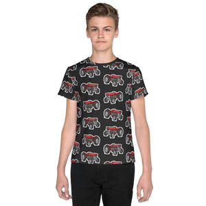 Furrow & Fields Kids T-Shirt Kids Massey Ferguson 135 Tractor T-Shirt – Charcoal Quality Farmers Merch