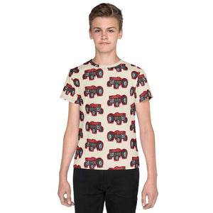 Furrow & Fields Kids T-Shirt Kids Massey Ferguson 135 Tractor T-Shirt – Cream Quality Farmers Merch