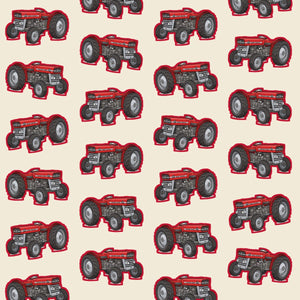 Furrow & Fields Kids T-Shirt Kids Massey Ferguson 135 Tractor T-Shirt – Cream Quality Farmers Merch
