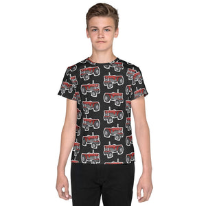 Furrow & Fields Kids T-Shirt Kids Massey Ferguson 165 Tractor T-Shirt – Charcoal Quality Farmers Merch