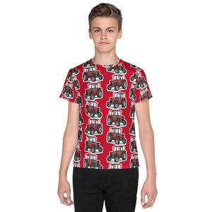 Furrow & Fields Kids T-Shirt Kids Massey Ferguson 240 Tractor T-Shirt – Red Quality Farmers Merch